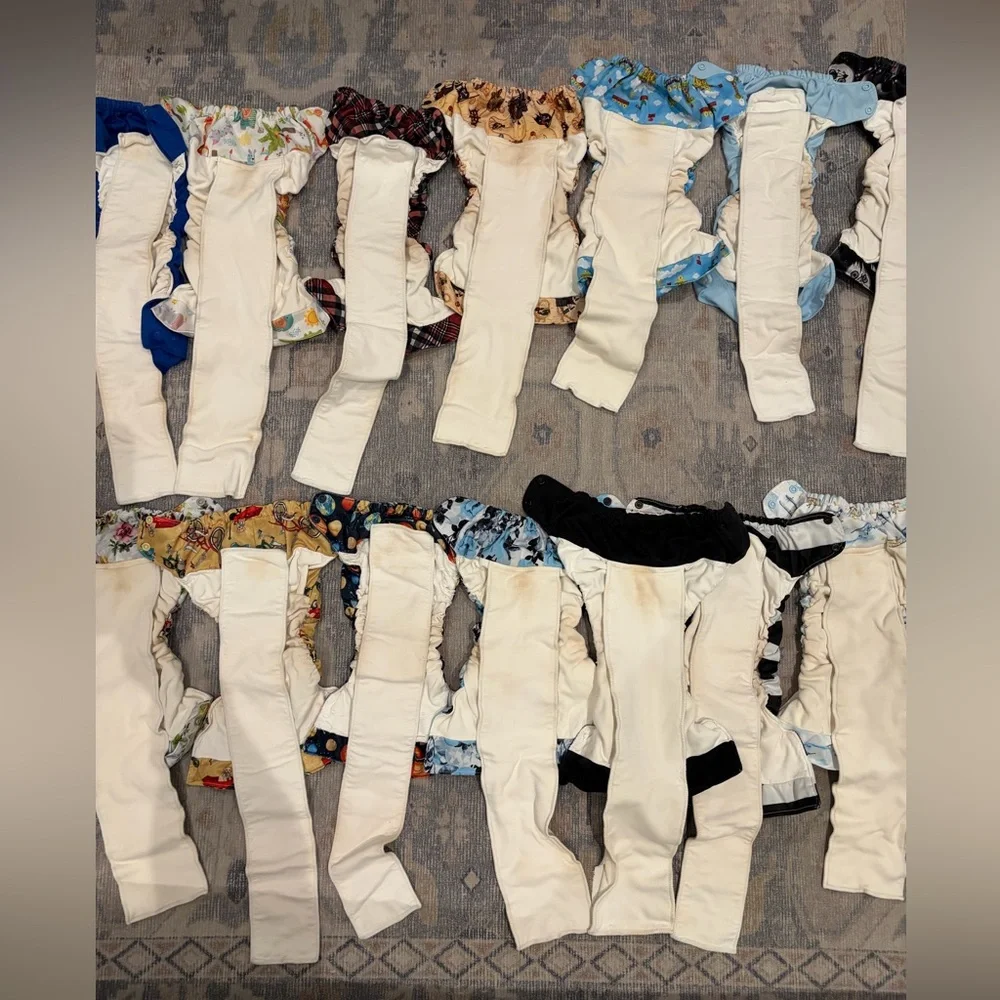 Smart bottoms Cloth Diaper Bundle 29 AIO + Wet Bags + 4 Pull On Diapers